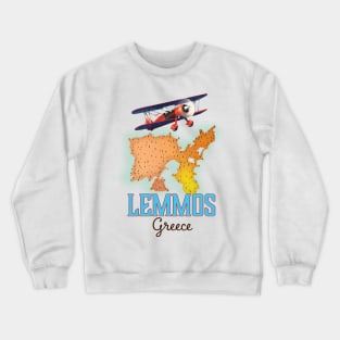Lemmos Greece travel poster Crewneck Sweatshirt
